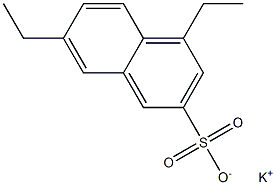 4,7-Diethyl-2-naphthalenesulfonic acid potassium salt Struktur