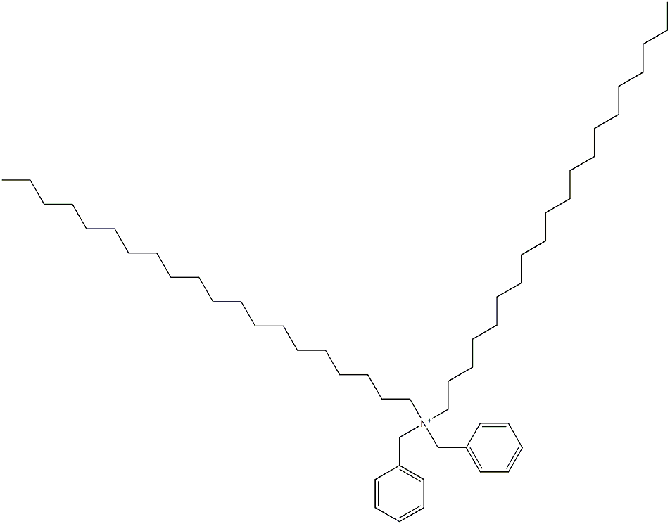 Diicosyldibenzylaminium Struktur