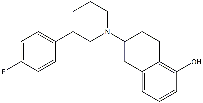 5,6,7,8-Tetrahydro-6-[[2-(4-fluorophenyl)ethyl]propylamino]-1-naphthalenol Struktur