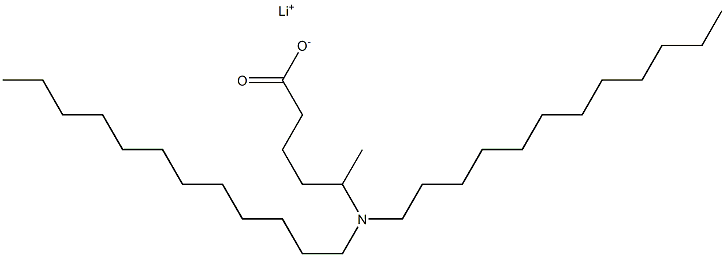 5-(Didodecylamino)hexanoic acid lithium salt Struktur