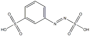 3-Sulfobenzenediazosulfonic acid Struktur