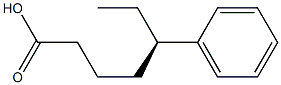 [R,(-)]-5-Phenylheptanoic acid Struktur