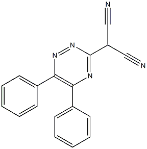 5,6-Diphenyl-1,2,4-triazine-3-malononitrile Structure