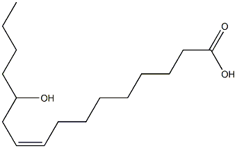 (Z)-12-Hydroxy-9-hexadecenoic acid Struktur