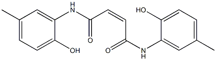 N,N'-Bis(2-hydroxy-5-methylphenyl)maleamide Struktur