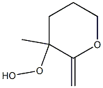 (Tetrahydro-2-methylene-3-methyl-2H-pyran)-3-yl hydroperoxide Struktur