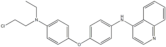 N-[4-[4-[(2-Chloroethyl)(ethyl)amino]phenoxy]phenyl]-4-quinolinamine Struktur