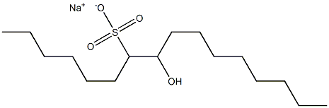 8-Hydroxyhexadecane-7-sulfonic acid sodium salt Struktur