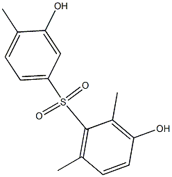 3,3'-Dihydroxy-2,4',6-trimethyl[sulfonylbisbenzene] Struktur