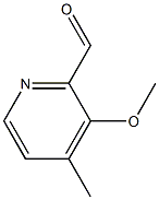 3-Methoxy-4-methylpyridine-2-carbaldehyde Struktur