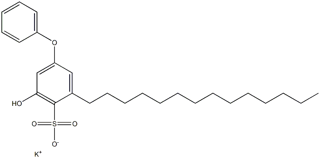 5-Hydroxy-3-tetradecyl[oxybisbenzene]-4-sulfonic acid potassium salt Struktur