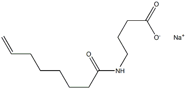 4-(7-Octenoylamino)butyric acid sodium salt Struktur