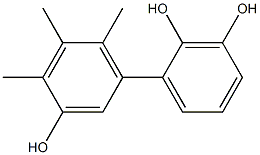 4',5',6'-Trimethyl-1,1'-biphenyl-2,3,3'-triol Struktur