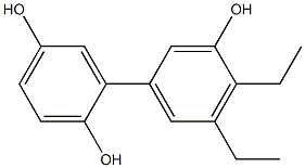 4',5'-Diethyl-1,1'-biphenyl-2,3',5-triol Struktur