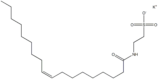 N-[(Z)-9-Octadecenoyl]taurine potassium salt Struktur