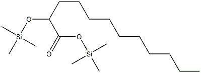 2-(Trimethylsilyloxy)dodecanoic acid trimethylsilyl ester Struktur