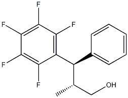 (2R,3R)-2-Methyl-3-(pentafluorophenyl)-3-phenyl-1-propanol Struktur