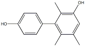 2,5,6-Trimethyl-1,1'-biphenyl-3,4'-diol Struktur