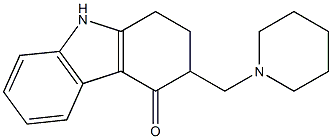 2,3-Dihydro-3-(piperidinomethyl)-9H-carbazol-4(1H)-one Struktur