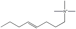 N,N,N-Trimethyl-4-octen-1-aminium Struktur