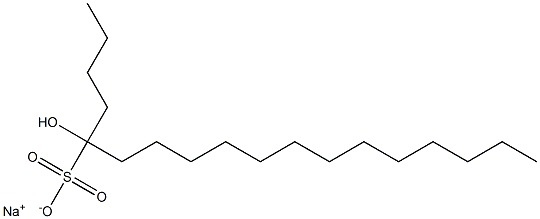 5-Hydroxyoctadecane-5-sulfonic acid sodium salt Struktur