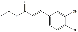 3,4-Dihydroxycinnamic acid ethyl ester Struktur