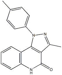 1-(4-Methylphenyl)-3-methyl-1H-pyrazolo[4,3-c]quinolin-4(5H)-one Struktur