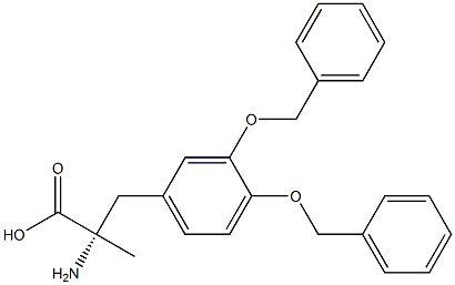 3-[3,4-Di(benzyloxy)phenyl]-2-methyl-L-alanine Struktur