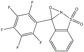 7b-(Pentafluorophenyl)-7bH-oxazirino[2,3-b][1,2]benzisothiazole 3,3-dioxide Struktur