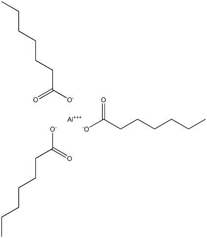 Triheptanoic acid aluminum salt Struktur