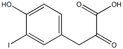 3-(4-Hydroxy-3-iodophenyl)pyruvic acid Struktur