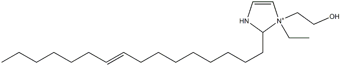 1-Ethyl-2-(9-hexadecenyl)-1-(2-hydroxyethyl)-4-imidazoline-1-ium Struktur