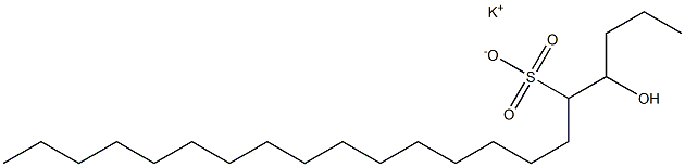 4-Hydroxyhenicosane-5-sulfonic acid potassium salt Struktur