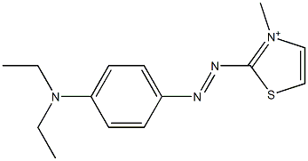 2-[[4-(Diethylamino)phenyl]azo]-3-methylthiazol-3-ium Struktur