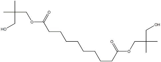 Decanedioic acid bis(3-hydroxy-2,2-dimethylpropyl) ester Struktur