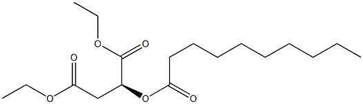 [S,(-)]-2-(Decanoyloxy)succinic acid diethyl ester Struktur