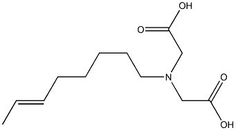 (6-Octenyl)iminodiacetic acid Struktur