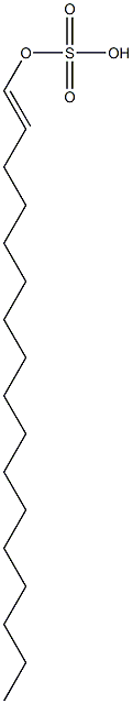 Sulfuric acid hydrogen 1-heptadecenyl ester Struktur