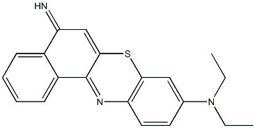 9-(Diethylamino)-5H-benzo[a]phenothiazin-5-imine Struktur