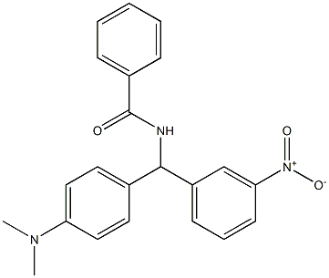 N-[(3-Nitrophenyl)[4-(dimethylamino)phenyl]methyl]benzamide Struktur