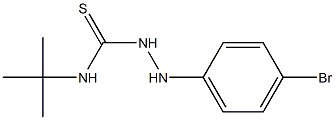 1-(4-Bromophenyl)-4-tert-butylthiosemicarbazide Struktur