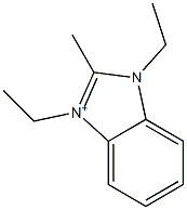 1,3-Diethyl-2-methyl-1H-benzimidazol-3-ium Struktur