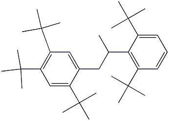 1-(2,4,5-Tri-tert-butylphenyl)-2-(2,6-di-tert-butylphenyl)propane Struktur