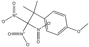 1-(1,1-Dimethyl-2,2,2-trinitroethyl)-4-methoxybenzene Struktur