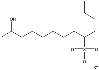 12-Hydroxytridecane-5-sulfonic acid potassium salt Struktur