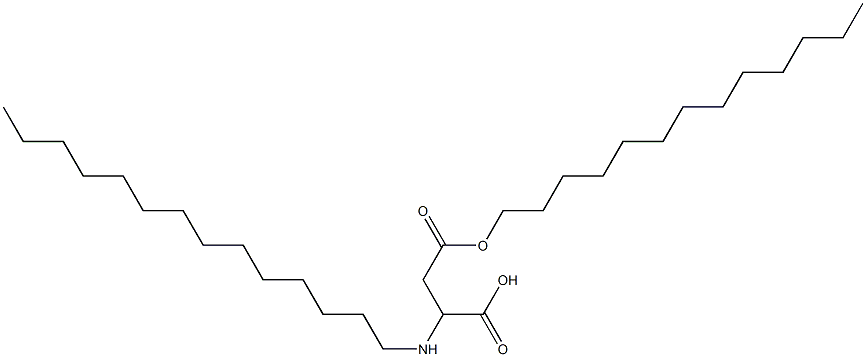 2-Tetradecylamino-3-(tridecyloxycarbonyl)propionic acid Struktur