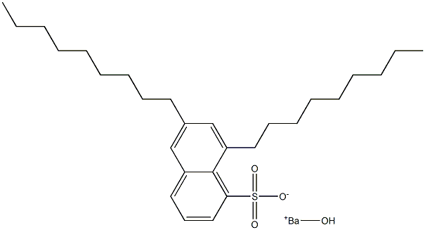 6,8-Dinonyl-1-naphthalenesulfonic acid hydroxybarium salt Struktur