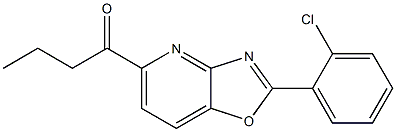 2-(2-Chlorophenyl)-5-butanoyloxazolo[4,5-b]pyridine Struktur