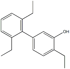 2-Ethyl-5-(2,6-diethylphenyl)phenol Struktur