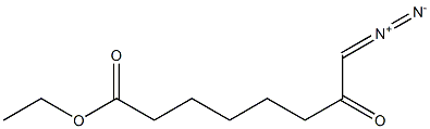 8-Diazo-7-oxooctanoic acid ethyl ester Struktur